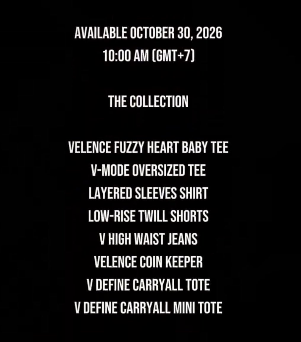 winstyle_wmp's tweet photo. VELENCE NEW COLLECTION 

AVAILABLE OCTOBER 30,2026
10AM 💖

#VELENCE #VelenceRedefined #TheShiftEdit
#winmetawin https://t.co/jh44nvgru9