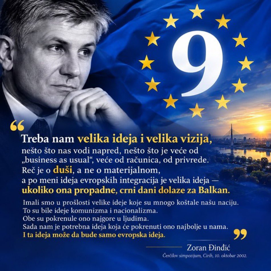 Bakaljilja's tweet photo. Zaokružujemo DEVET, za poslednje utočište zdravog razuma u Srbiji. I jedini bastion demokratije. 
EVROPSKA SRBIJA 9️⃣🇪🇺 https://t.co/UKiPnyY5tH