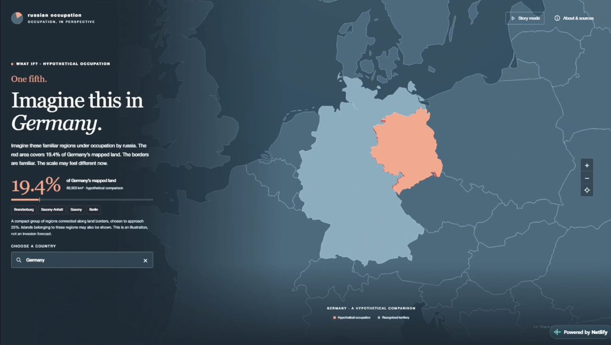 sadreturns's tweet photo. “imagine Russia occupying all of this area in Germany.” i can’t, that’s simply too hard to picture https://t.co/jyzDUYFon5
