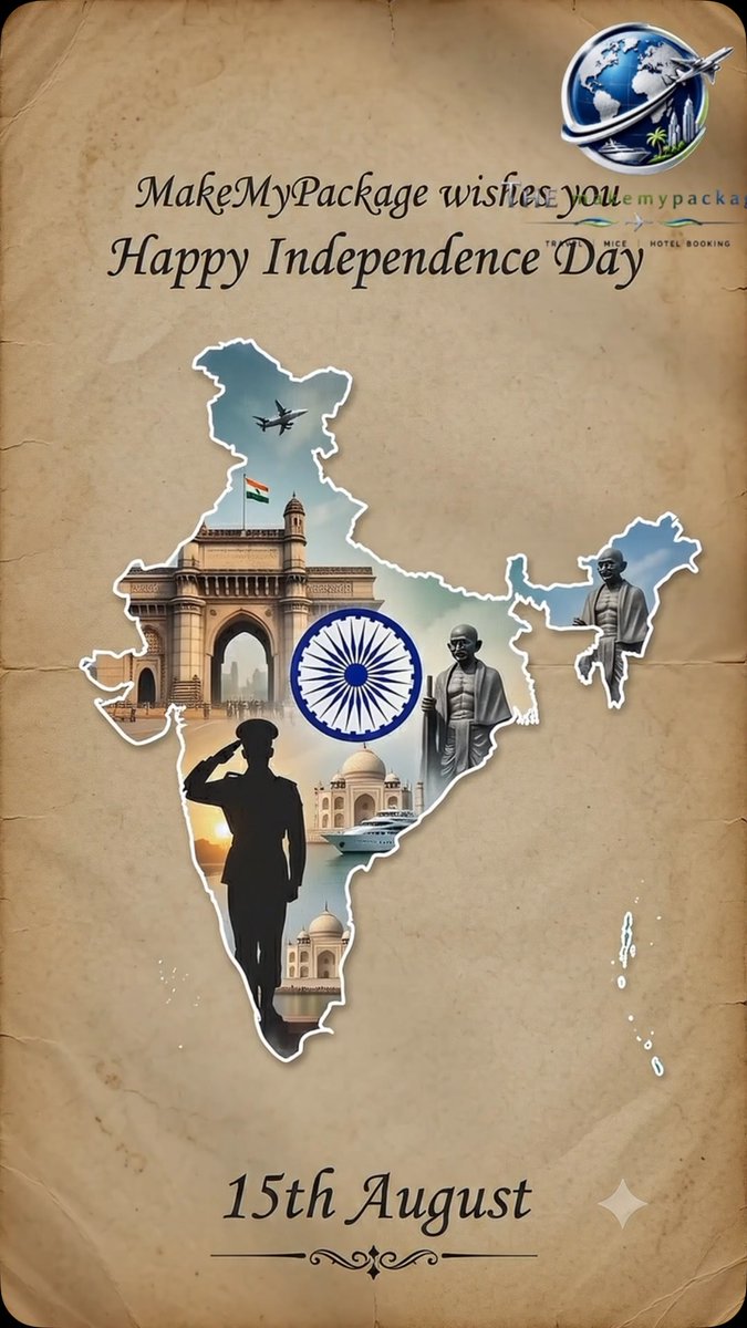 elchalanero28's tweet photo. Independence Day is a celebration of freedom, courage, and unforgettable journeys. This August 15, celebrate India’s spirit by exploring the world. Happy Independence Day from MakeMyPackage! https://t.co/nql4tDd8TK