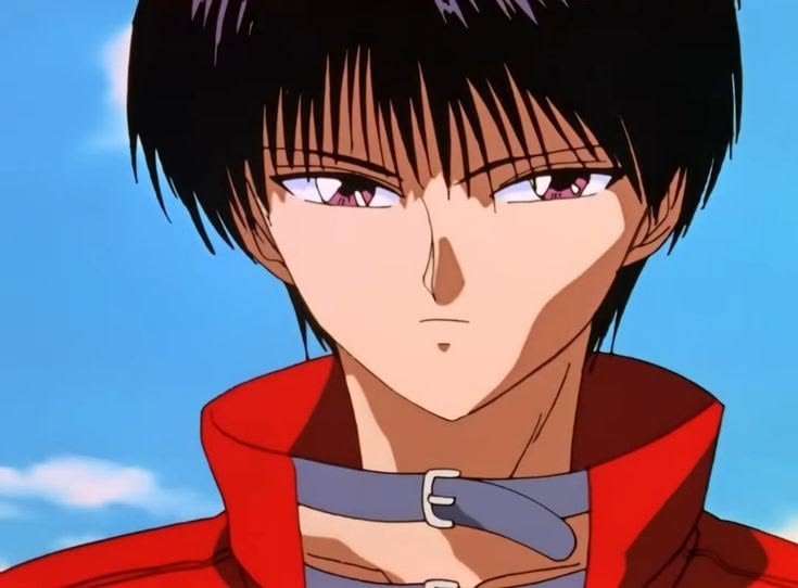 ryo_animanga's tweet photo. 幽☆遊☆白書のめちゃめちゃ好きなキャラ
刃霧要　
お前…もう俺から逃げられないぜは真似したいセリフランキング一位

能力はこんな感じなんだけど
ハンター×ハンターなら系統はなんだろう…？？
操作系？

あとイケメンすぎる
その上主人公すぎる能力

• 能力名: 狙撃手（スナイパー）
• 領域半径: 200メートル
• 射程距離: 500メートル以上
• 基本性質: 自身の「気」を周囲のあらゆる物体に込めて硬化・加速させ、弾丸として利用する。
小さな小石から、葉っぱ、ボールペン、果ては大型のタンクローリーまで、手近にあるものを凶器に変えることができる。

主な技・特徴
• 死紋十字斑（しもんじゅうじはん）
• 標的の体（服や皮膚など）に十字型の照準マークを印す技。
• 一度このマークをつけられると、領域内にあるあらゆる物体が自動追尾（ホーミング）するように標的めがけて飛んでいく。
• 撃ち出された物体は凄まじいスピードと貫通力を持ち、避けても執拗に追いかけてくるため、本人の解除や能力の封じ込めをしない限り回避が極めて困難になる。

とにかく三枚目のスーツがメロい