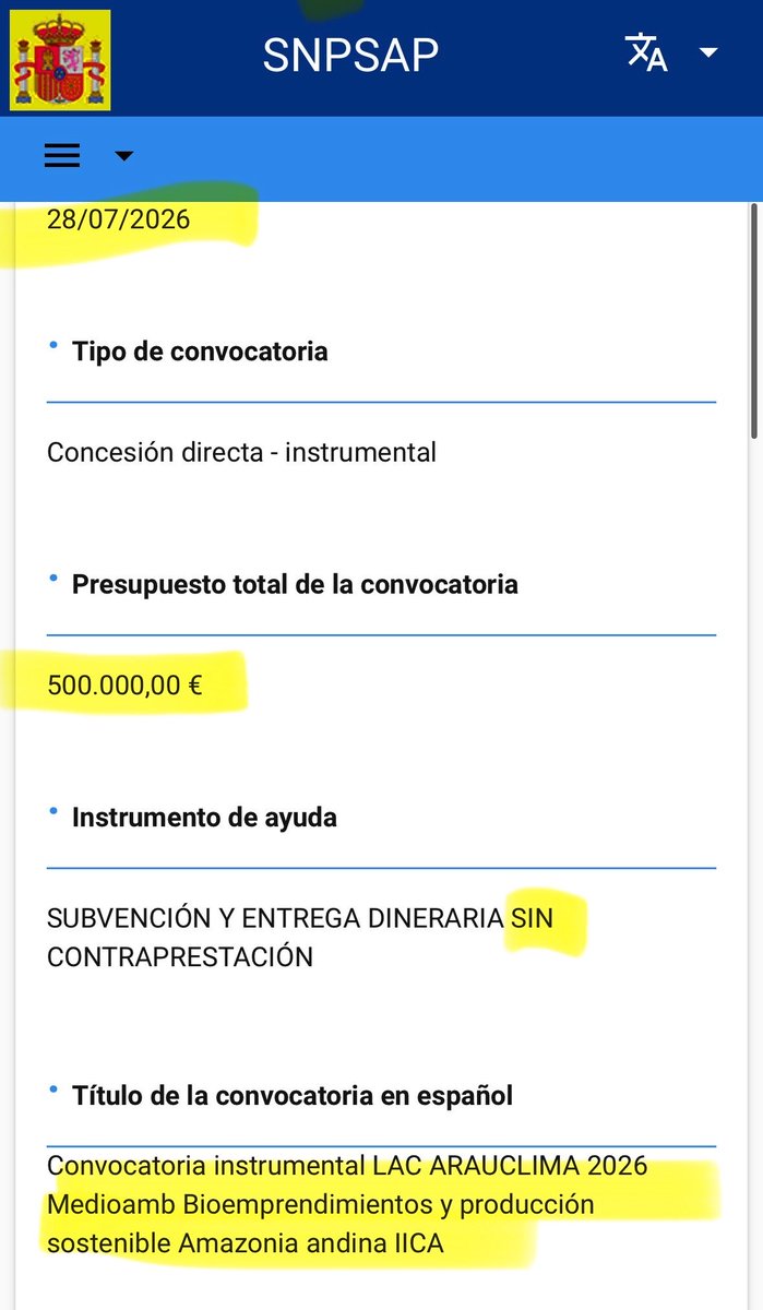 PabloCamPiq's tweet photo. 💢 ¡¡OJO!!

SUS IMPUESTOS A “BIOEMPRENDIMIENTOS” en la Amazonia Andina. 

500.000€ a finales de julio. Hay que auditar todo esto, ¡urge! https://t.co/hZjMAlDead
