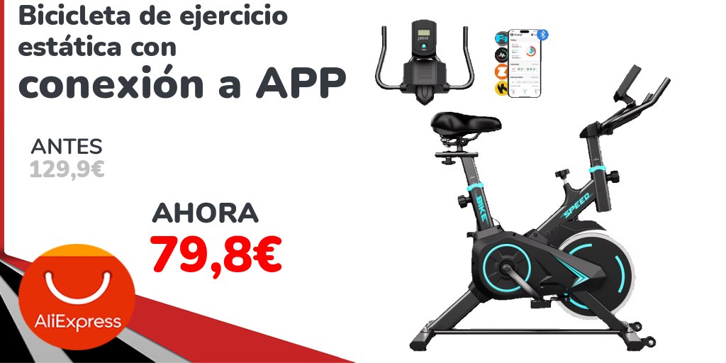 michollo's tweet photo. 🚴 Bicicleta de Ejercicio Estática con Conexión a APP 🔥💪

¡Entrena en casa y mantente en forma sin depender del gimnasio! Esta bicicleta estática con conexión a aplicación te permite complementar tus sesiones de ejercicio y llevar un mejor seguimiento de tus entrenamientos desde el móvil. Ideal para mejorar tu resistencia cardiovascular, mantenerte activo y crear tu propia rutina de fitness en casa. 🏠⚡️

🚴 https://t.co/KntuMJeBNr.

#BicicletaEstática #Fitness #EntrenamientoEnCasa #Cardio #Deporte #GimnasioEnCasa #Chollo #Ofertas