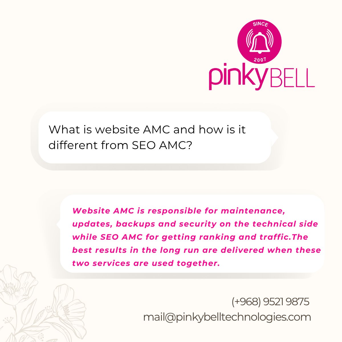 pinkybell2512's tweet photo. Visit our website : https://t.co/DA7EZVD7GO
#pinkybell2512 #digitalmarketing #Oman #muscat #webdesigning #emailhosting #packages #business #seo #design #graphicdesign #Webdevelopment #webdesignanddevelopment #contentwriting #seo #ecommercedevelopment #erp #paymentgateway https://t.co/AA1C4n9x49