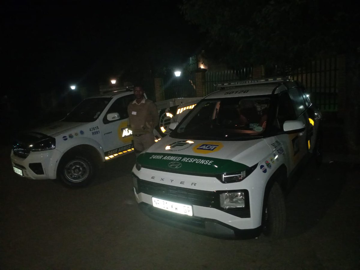 Fidelity_Secure's tweet photo. Day and night, we’re on the move! 💚

Our Fidelity ADT West Rand team stays active around the clock, patrolling key areas, monitoring activity and keeping a watchful eye out for anything suspicious. Through consistent visibility and vigilance, we take a proactive approach to crime prevention and help keep our communities safer.

Always there for you. Keeping you safe, securing your assets.

#WestRand #DayAndNightSecurity #VisiblePatrols #CrimePrevention