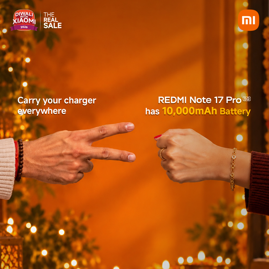 RedmiIndia's tweet photo. Still using your current phone?

Play your winning hand this festive season! Upgrade to the all-new #REDMINote17Pro during #DiwaliWithXiaomi2026 #TheRealSale.

Buy Now: https://t.co/Bc863IYlcB https://t.co/fUIamh7fOu