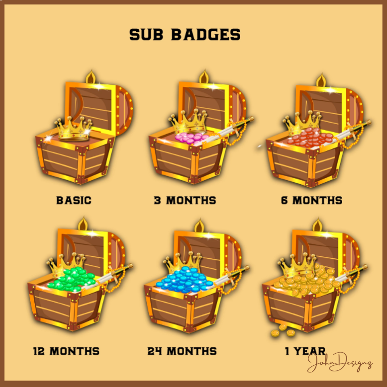 JohnDesignz's tweet photo. Worked on these sub badges for @ceza, adding more personality to their channel! 🤍

The little details matter just as much as the big graphics everything should feel like it belongs to the creator’s own style.🎨

#TwitchEmotes #SubBadges #TwitchDesign https://t.co/0qVbdwsZdt