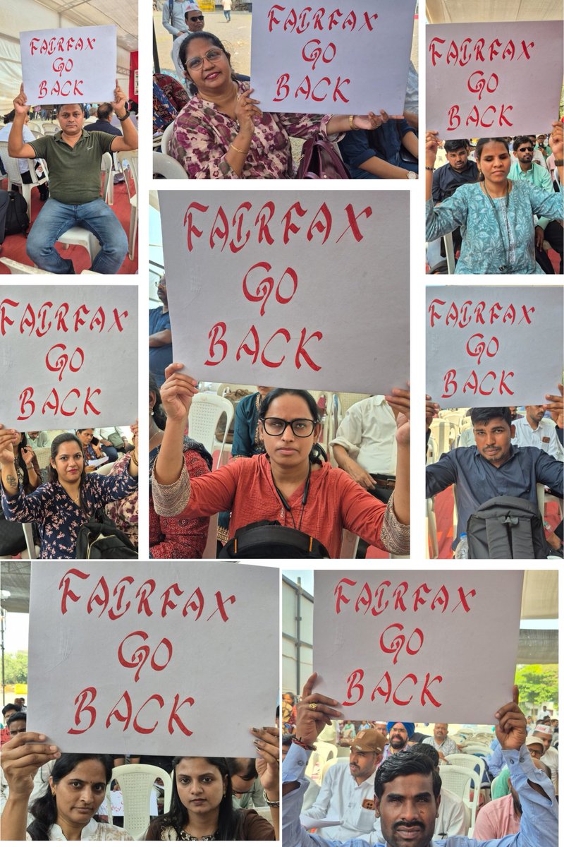 saveidbibank64's tweet photo. Brave hearts marched, with courage in their stride,
At Mumbai’s Azad Maidan, they stood with pride.
Not for power, not for fame,
But to save IDBI Bank and protect its name.
Our voices are strong, our spirit is free,
IDBI is not for sale...let the nation see!
#IDBINotForSale #GoBackFairfax