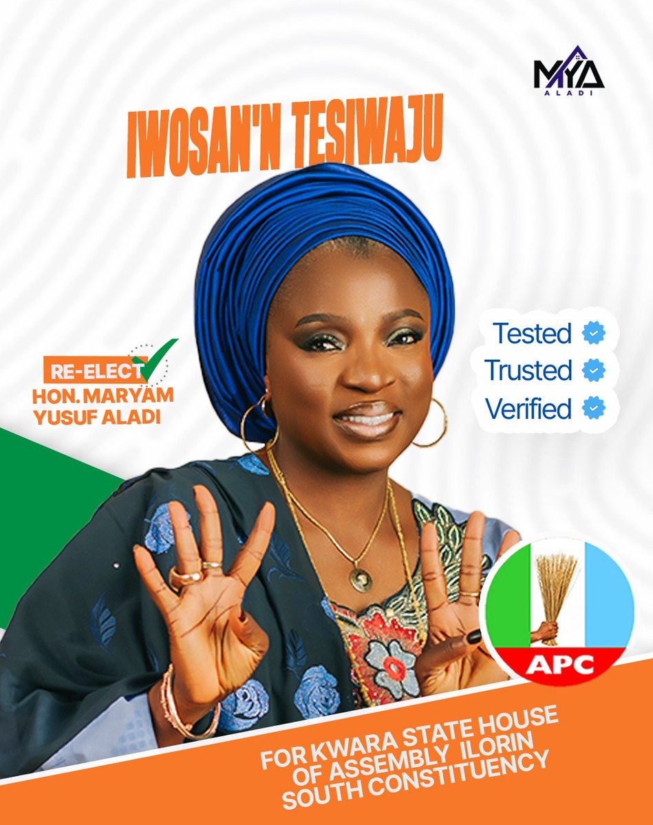 AladiYusuf's tweet photo. 𝗔ṣ𝗼𝗷ú 𝗥𝗲𝗿𝗲, Ẹ𝗻𝗶 𝗧í 𝗔 𝗧𝗶 𝗗á𝗻 𝗪ò, 𝗧í 𝗔 𝗚𝗯é Ọ𝗸à𝗻 𝗙ú𝗻, 𝗧í 𝗔 𝘀ì 𝗝ẹ́𝗿ìí 𝗦í!

𝗟á𝘁𝗶 À𝗴𝗯è𝗴𝗯è 𝗔𝗸𝗮𝗻𝗯𝗶 𝗱é 𝗕𝗮𝗹𝗼𝗴𝘂𝗻, 𝗢𝗸𝗮𝗸𝗮 à𝘁𝗶 𝗢𝗸𝗲-𝗢𝗴𝘂𝗻, ẹ 𝗷ẹ́ 𝗸á 𝗷ẹ́ 𝗸í 𝗶ṣẹ́ 𝗿𝗲𝗿𝗲 𝗺á𝗮 𝘁𝗲𝘀𝗶𝘄𝗮𝗷𝘂 𝗻í 𝗜𝗹ọ𝗿𝗶𝗻 𝗦𝗼𝘂𝘁𝗵 𝗽ẹ̀𝗹ú 𝗛𝗼𝗻. 𝗠𝗮𝗿𝘆𝗮𝗺 𝗬𝘂𝘀𝘂𝗳 𝗔𝗹𝗮𝗱𝗶.