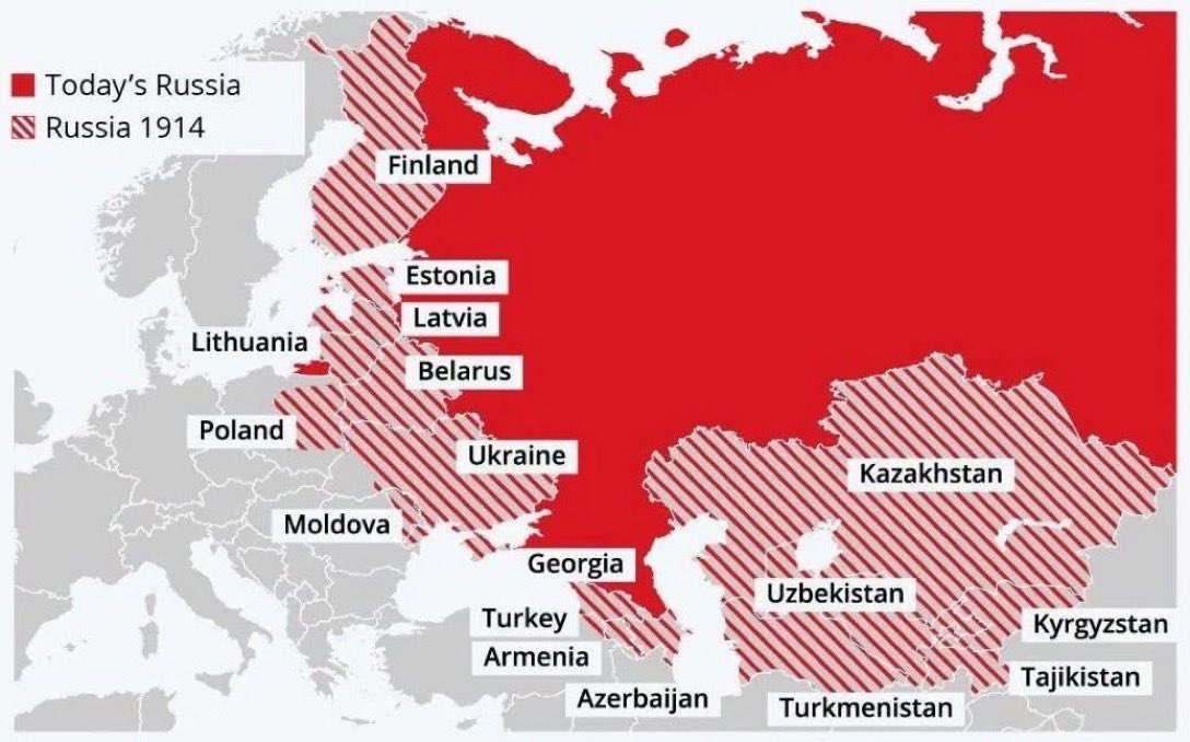 AuraMoner's tweet photo. Pels que pensen que no cal ajudar Ucraïna -en això hi estan d’acord els postcomunistes europeus, la ultradreta alemanya (AfD), altres ultradretans europeus i Trump- cal recordar el que pensa Putin i els seus ideòlegs (Duguin,Prokhànov) sobre recuperar la Gran Rússia.

Poca broma. https://t.co/H1074M2QGv