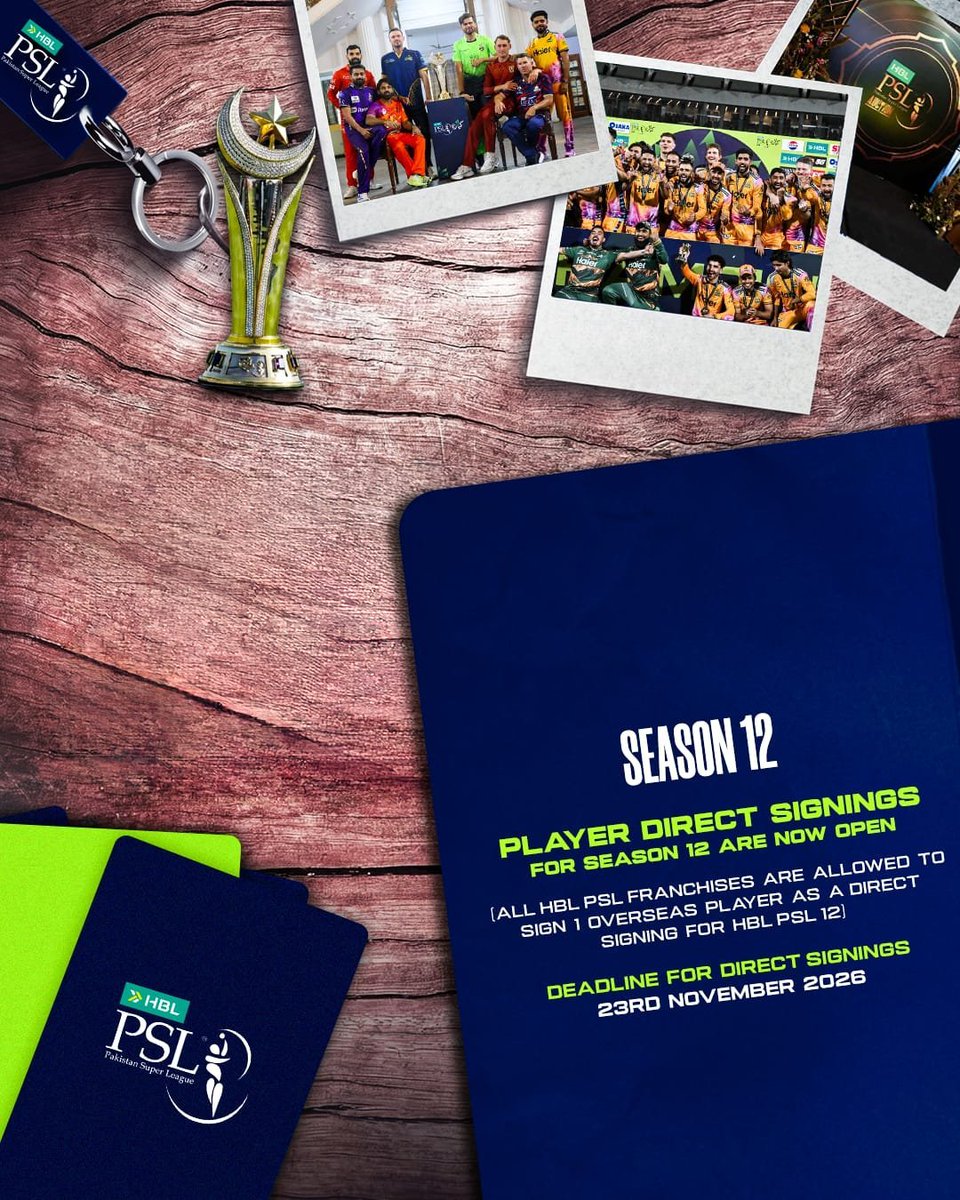 ra2112na's tweet photo. Roadmap for HBL PSL 12 has been announced by PCB, Franchise can directly sign one marque player who didn't feature in PSL 10 and 11
#HBLPSL12 #PCB #PakCricket https://t.co/SNvywj3yxZ