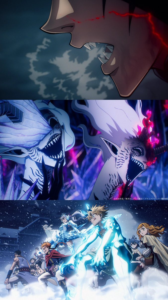 BCloverActuFR's tweet photo. Le niveau du compositing de Black Clover en fait c’est simple, c’est absolument parfait. Est-ce qu’on ne serait pas sur le plus bel anime de cette année ? https://t.co/N7yQKDCt6G