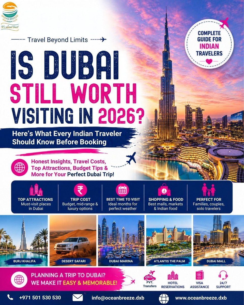 cyntpink's tweet photo. Is Dubai still worth visiting in 2026? Absolutely. From Old Dubai and Dubai Creek to Downtown’s futuristic skyline, there’s always something new to discover. Desert adventures, beach escapes, dining, shopping, and unforgettable attractions await. https://t.co/UytF5GgjyX