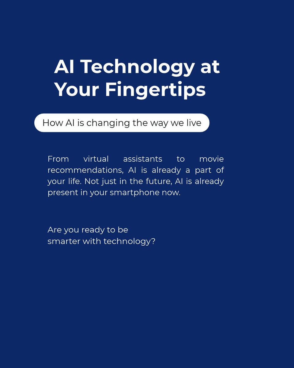 joyce_abel1's tweet photo. AI is already at your fingertips!

From virtual assistants and movie recommendations to AI writing tools and automated workflows, it's changing everyday life.

Start with one tool and solve one real problem.

Which AI tool do you use most?

#AI #AITools #joyce_abel1 https://t.co/SEGOkTd4QF