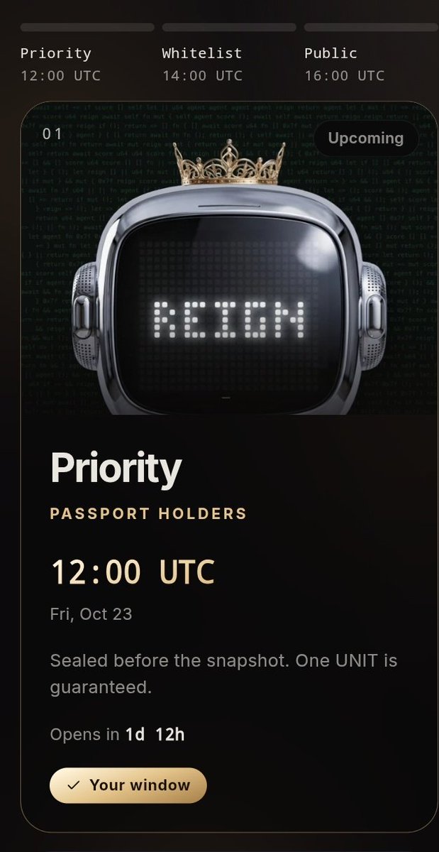 PiLoverWeb's tweet photo. If you joined XReign when I share the link and you sealed your passport, get ready to mint the free NFT. https://t.co/quq6vcxS0D