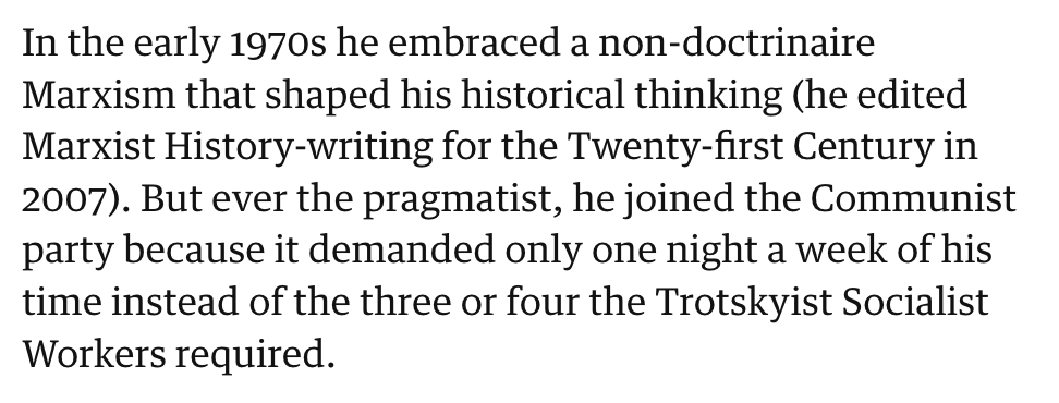 johnpmerrick's tweet photo. Incredible detail about Chris Wickham from his Guardian obit https://t.co/Sg874yCUzY https://t.co/CYAICOSlHh