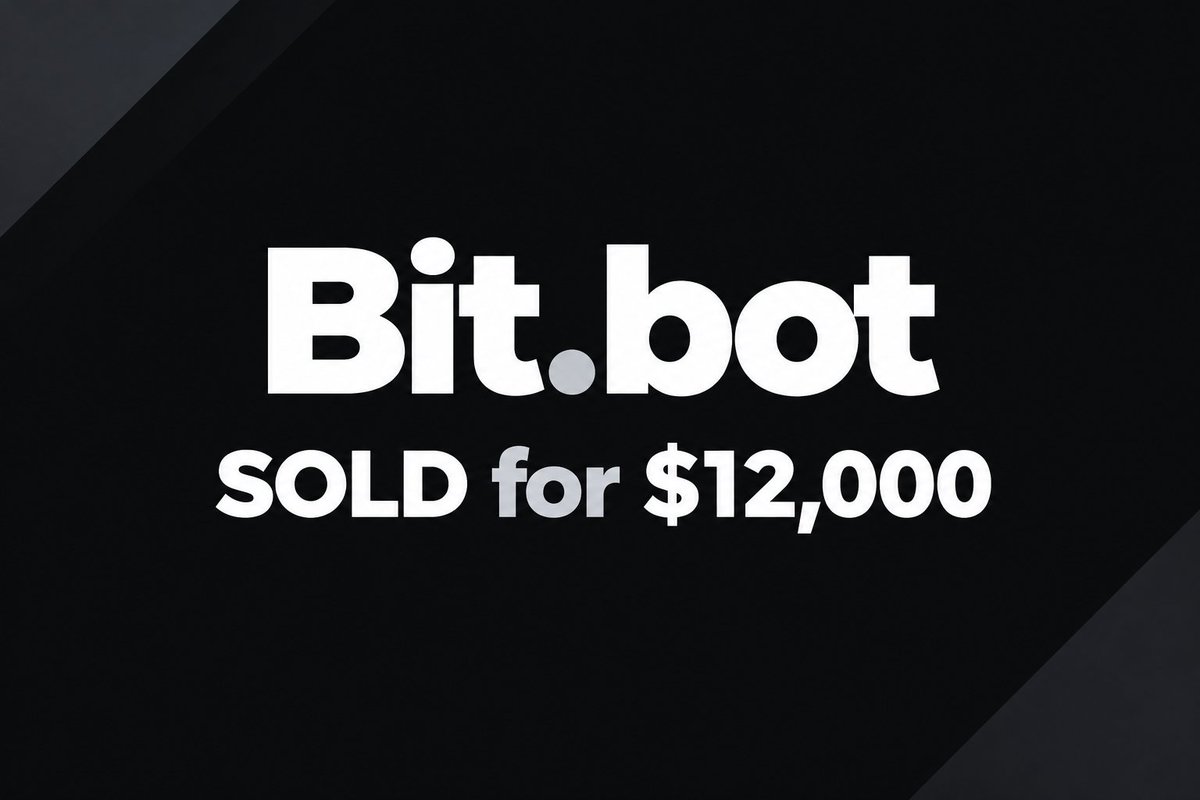 360Domain's tweet photo. Bit.​​bot sold for $12,000

.BOT Domains for sale.

https://t.co/X01XUY2ABI
https://t.co/FTiKVpfnTI
https://t.co/d2z2UbtM9t
https://t.co/5hYMuzIXoK
https://t.co/oIHvjbja5c
https://t.co/EAI6Zn1Tu4
https://t.co/OKYoacHmYA
https://t.co/kATdqOLMEz

Each only $499, DM
Limited time! https://t.co/tDMuCDl6ob