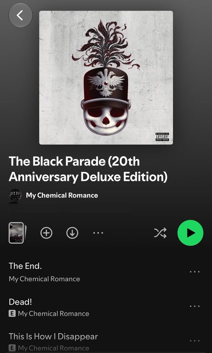 MCRupdates1's tweet photo. The Black Parade 20th Anniversary Deluxe Edition is here! 💀 https://t.co/vcOPlF3sJG