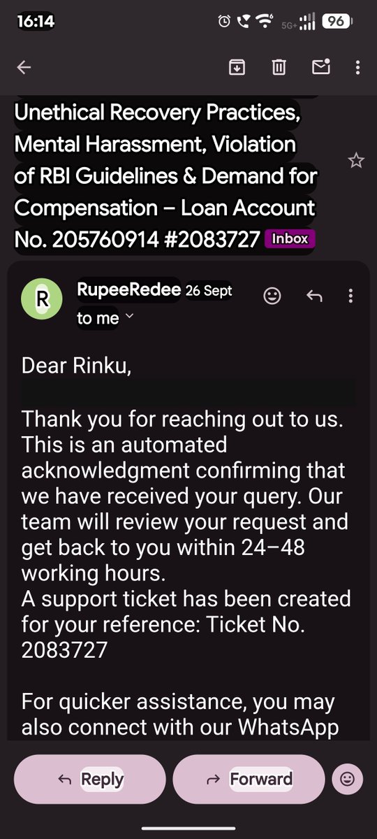rinku_atri63869's tweet photo. RupeeRedee agents are illegally hacking my contact list &amp; calling contacts with abusive language! Strict violation of RBI guidelines &amp; BNS. Demanding immediate escalation, ₹2L compensation, &amp; action. Stopping this or reporting. @RupeeRedee @cybercrimeKG @RBI  @FinMinIndia https://t.co/rIv4FqaI4D