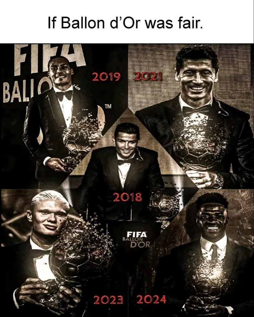 Grandsoncr7's tweet photo. If France football wasn’t corrupt. https://t.co/pihajN9UVx