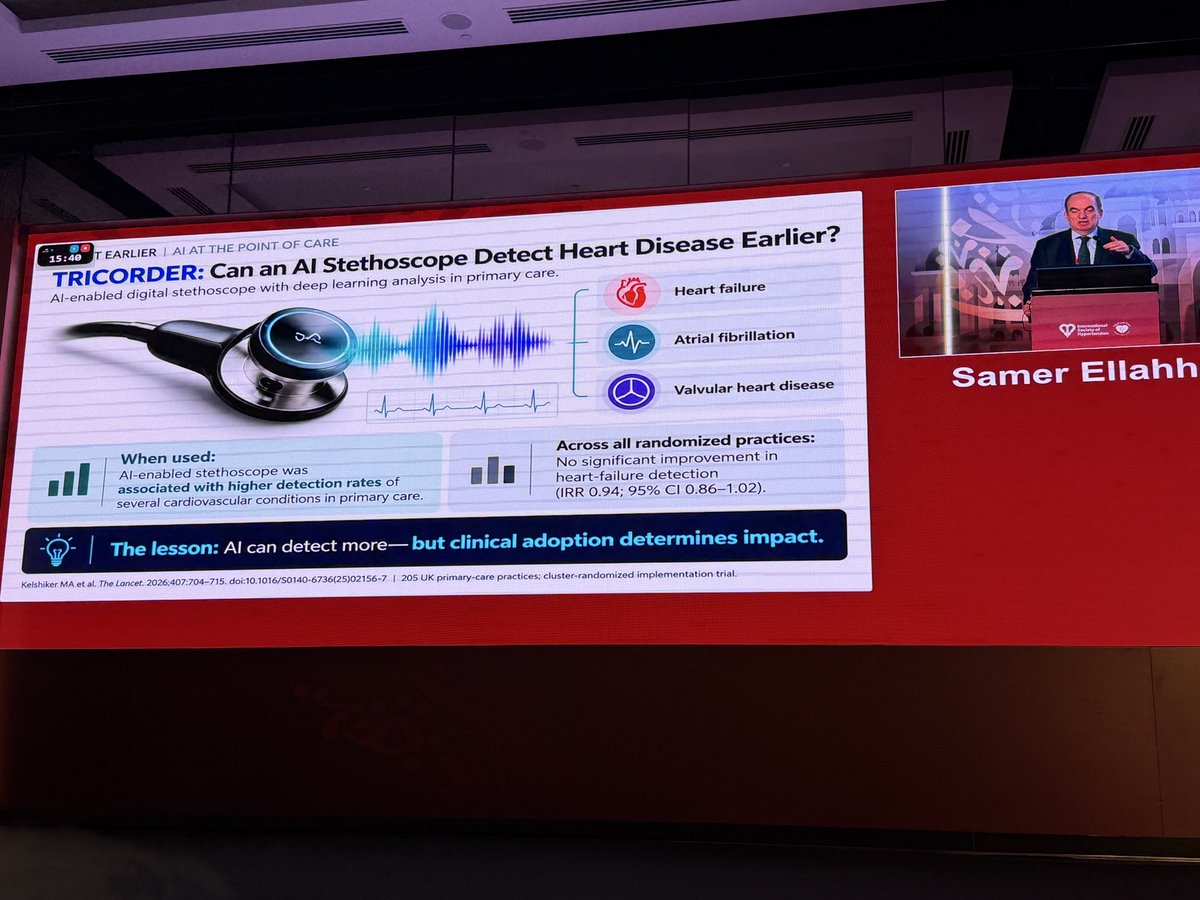 Hragy's tweet photo. I feel a bit sad that there will be no more humans who have the skills of diagnosing Mitral Stenosis by listening to the diastolic rumbling murmur wand the pre-systolic accentuation with the bell, then flip to diaphragm and hear the opening snap..
And oh: the splitting of S2 🦕😢 https://t.co/cBZlWEA94M