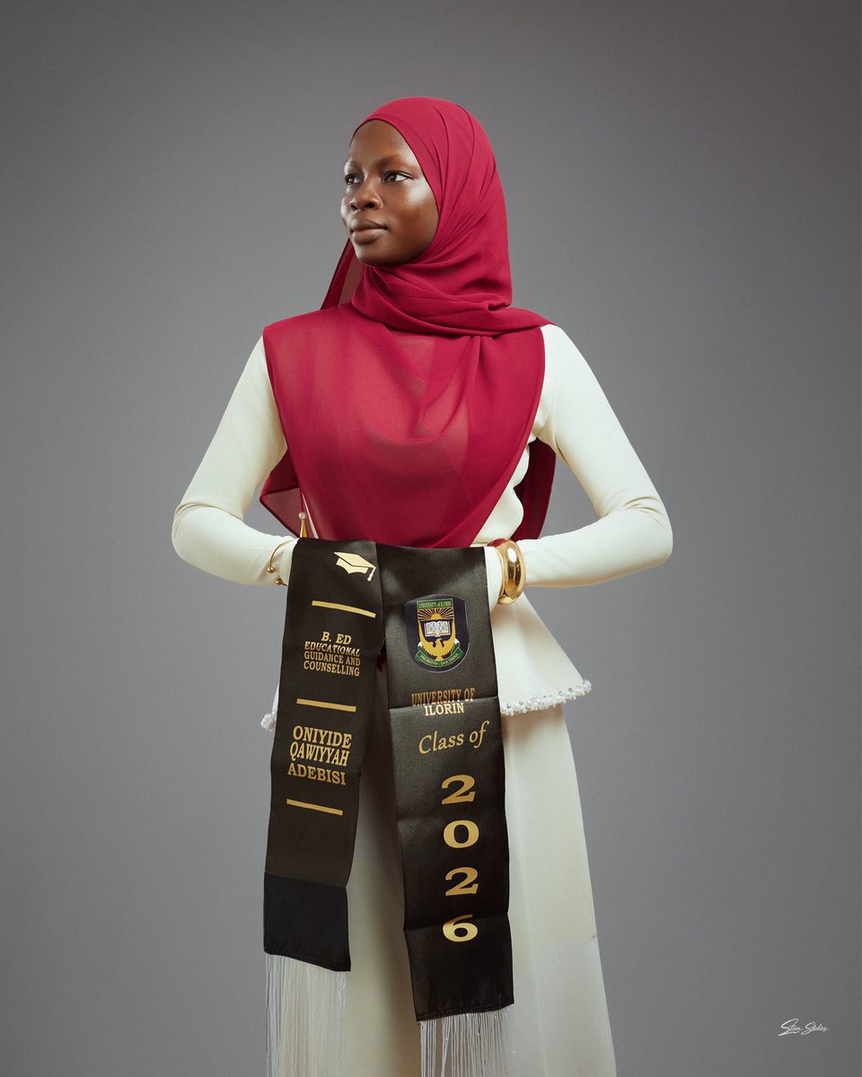 qqawiyyah's tweet photo. B.Ed. Educational Guidance and Counseling
University of Ilorin 🎓
Second Class Honours (Upper Division) 🥹

Alhamdulillahil Rabbil Al’aamin✨

Officially an alumnus of University of Ilorin! 

#UNILORIN41stConvocation https://t.co/RvYqYa5xso
