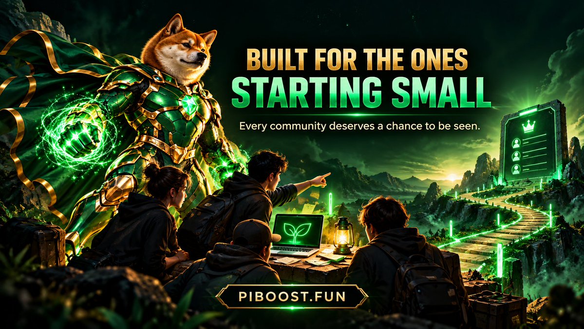 piboostfun's tweet photo. Big marketing budgets don’t define a project’s potential.

PI Boost is being built to give smaller Solana projects and their communities a place to be discovered and a way to make their support visible.

No promises that every project will take off. Just more room for communities to show up, participate and build.
Built for the ones starting small. 
Explore PI Boost: https://t.co/qIUWs0YrvS @Pump_lnuu @PumpfunEco