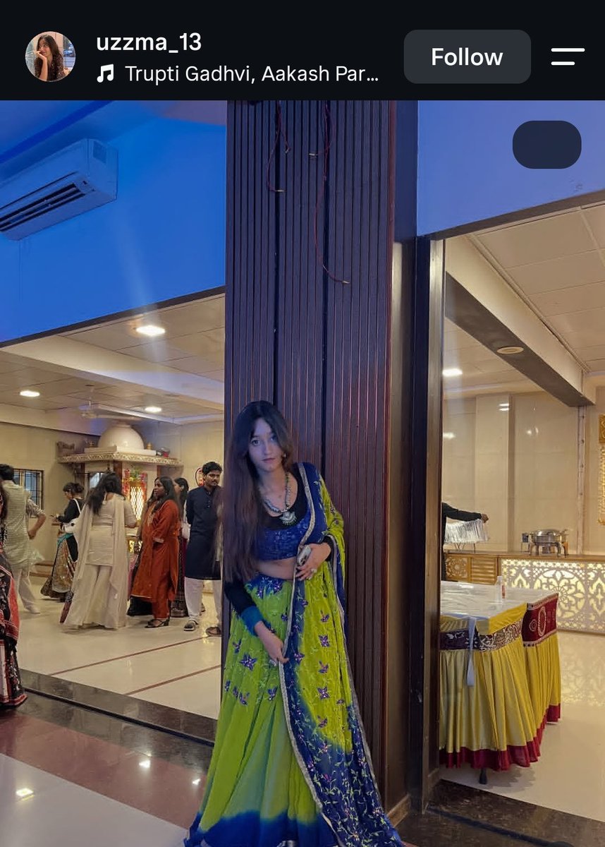 queen4pak's tweet photo. Logic missing: Muslim boys get beaten up at Garba gates, but Muslim girls in traditional chaniya cholis are allowed inside freely. So Hindu boys are cool with Muslim girls now? What kind of reverse-engineering communal strategy is this? 💀 #GarbaVibes https://t.co/mYV4h16fKO
