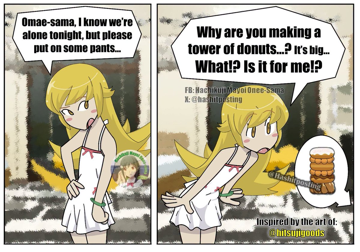 hashitposting's tweet photo. She can eat the donuts, but without using her hands.
#MonogatariSeries #monogatari #bakemonogatari #物語シリーズ #curi #curimonogatari
https://t.co/RS9Pk7Vh4Q https://t.co/V5GADRSsiP