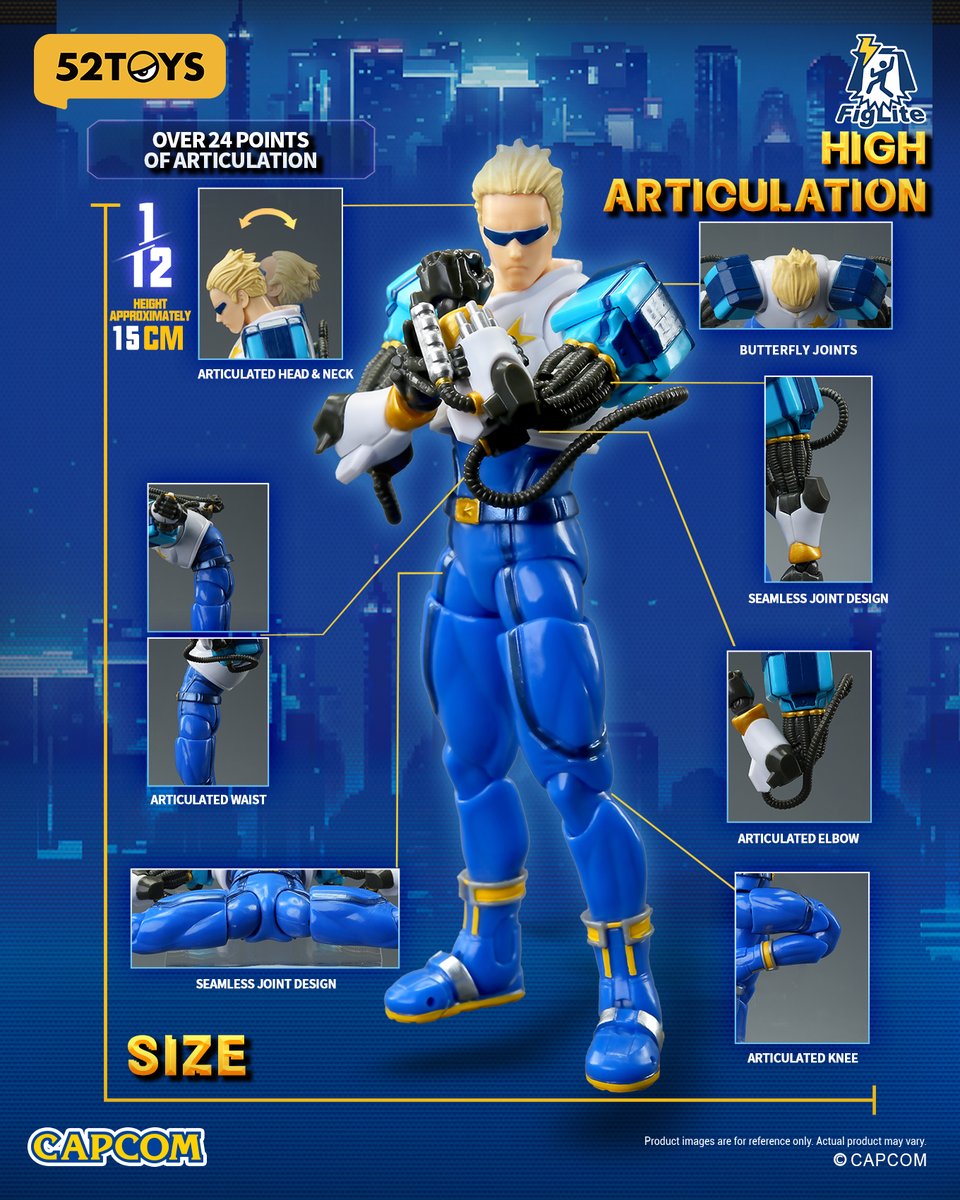 52TOYSJP's tweet photo. 最強コンビ、再び登場！

CAPCOMの人気アクションゲーム『キャプテンコマンドー』から、「キャプテン」と「キャロル」が1/12スケールのアクションフィギュアになって登場！

全高約15cmの迫力ある造形で、作品の世界観を再現。

街を舞台に、再び暴れまくる準備は万端！🔥

#52TOYS #CAPCOM #キャプテンコマンドー #CaptainCommando #アクションフィギュア