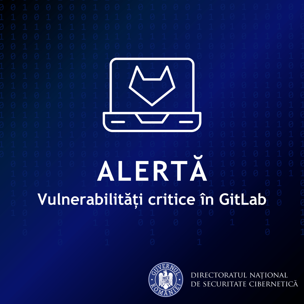 DNSC_RO's tweet photo. 🚨 ALERTĂ - Vulnerabilități critice în GitLab

👉 Citiți alerta: https://t.co/s41IkkZdl8

#DNSC #SigurantaOnline #Alert #CyberSecurity https://t.co/FaK3dcGlQM