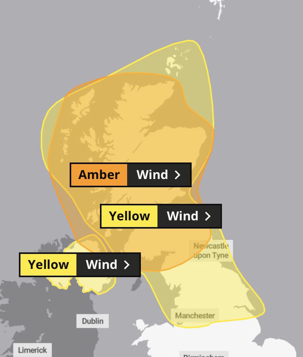 KemStorms's tweet photo. Met Office has issued an Amber warning for wind and for the whole of Scotland.
Very strong winds from Storm #Boelo are expected from Saturday evening.
Widespread 60 to 70mph and gusts to 80mph in exposed Coastal areas.
Strongest winds in Western Scotland.
Damage very likely. https://t.co/R4JQCROfHT