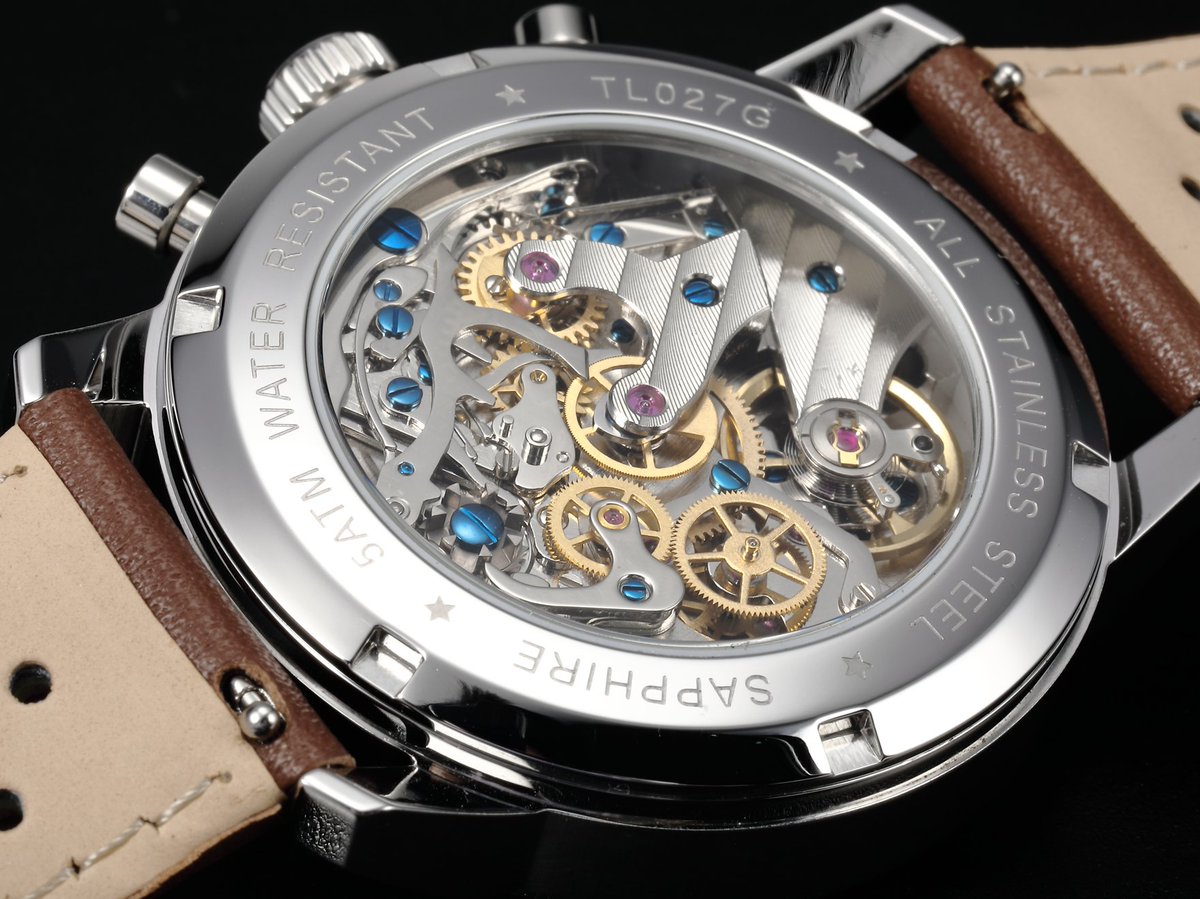 Kimyang1984's tweet photo. TOPHILL TL027G Retro Racing Chronograph Watch
Blue dial with cream panda-style layout | Classic tachymeter bezel
Perforated leather racing strap with an inherent racing vibe
Two-register chronograph function, full of retro sporty style https://t.co/oN62LZ36tp