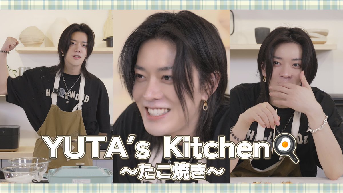NCT_OFFICIAL_JP's tweet photo. 【YUTA's Kitchen】たこ焼き編🐙

https://t.co/GUBx7ZZ57E

#YUTA #유타 #ユウタ
#悠Tube
#NCT #NCT127
#NCT_10TH_ANNIVERSARY https://t.co/hBBLphgL2W