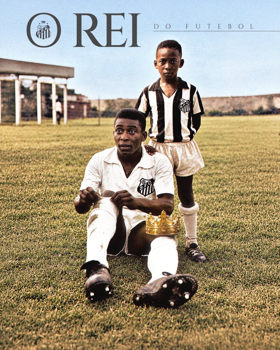 SantosFC's tweet photo. O menino que virou Rei. O Rei que se tornou eterno. ♾️

Nunca existirá outro. Sempre existirá ele. 🤴🏿

#Pelé86 #PeléEterno https://t.co/27OBgUlVnU