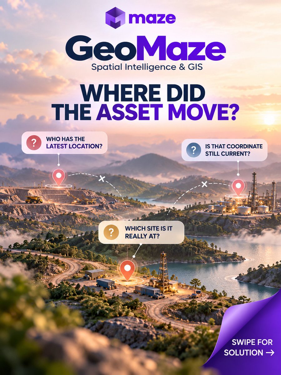 infomazeglobal's tweet photo. Remote assets, all on one map. ๐ Sync live locations and get a clearer view of sites across your operations.
Explore now: https://t.co/oBSEMEGDH7
#GeoMaze #GIS #GeospatialTech #LocationIntelligence #AssetTracking #MazeGlobal https://t.co/Set9GTKvg1