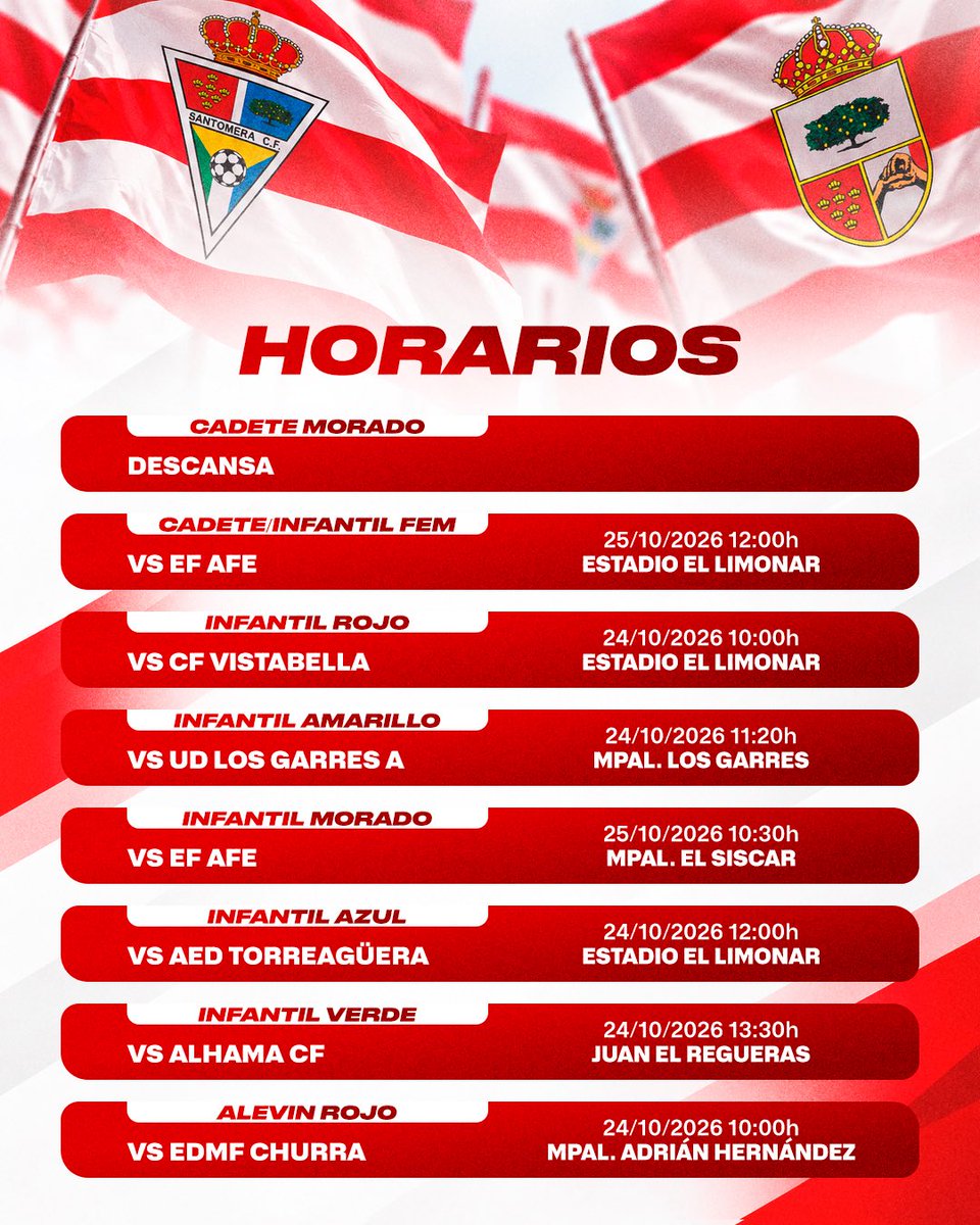 CFSantomera1's tweet photo. 🙌🏻 ¡Nos espera un fin de semana cargado de 𝐟𝐮́𝐭𝐛𝐨𝐥 𝐲 𝐞𝐦𝐨𝐜𝐢𝐨́𝐧! https://t.co/O6bQC4dPdB