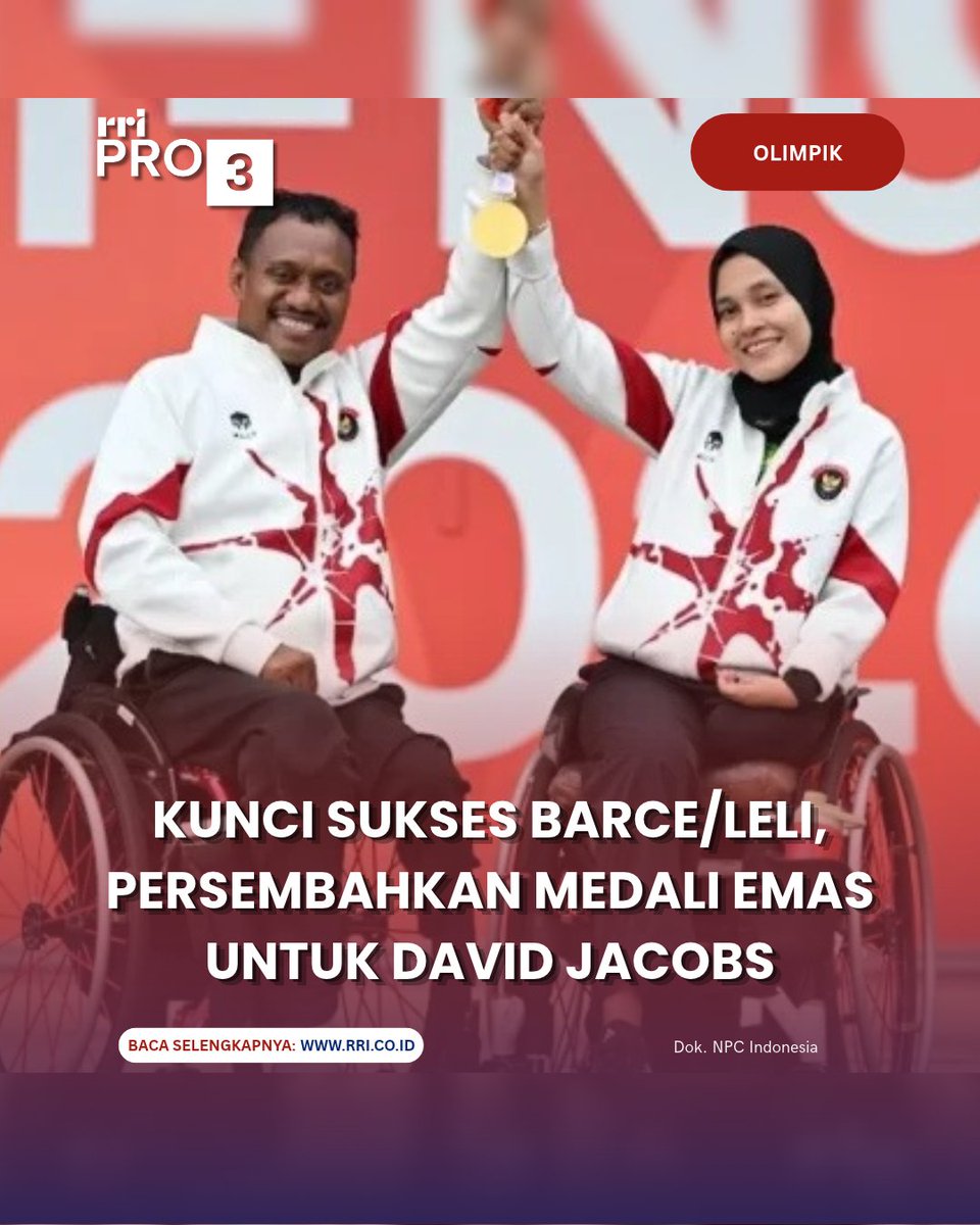 RRIPrograma3's tweet photo. Pasangan para tenis meja Indonesia Barce Layaba/Leli Marlina mengungkap kunci keberhasilan meraih emas Asian Para Games 2026.

Selengkapnya: https://t.co/O80I69CDVs

#AsianParaGames2026 #atletindonesia #atlettenismeja https://t.co/t8N78zOGEo