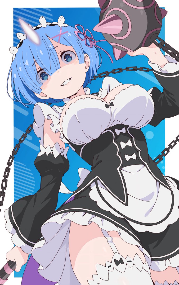 NiaRem0202's tweet photo. 鬼化レム描いてみました👹 https://t.co/sKFpd4momP