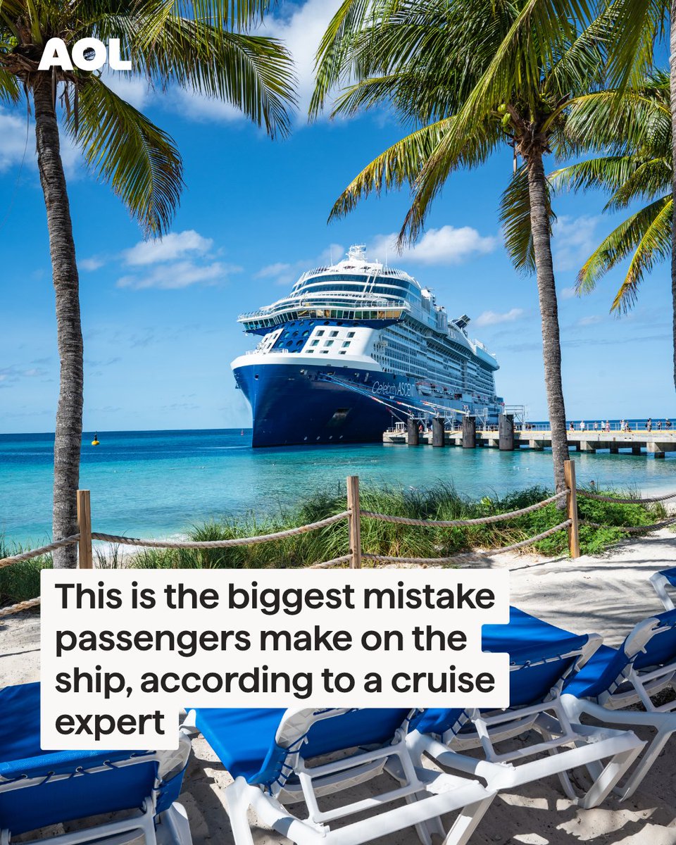 AOL's tweet photo. With so many shows, restaurants and activities on board, a cruise can feel like a vacation and a race all at once. A cruise expert with more than 20 years of experience reveals the biggest mistake passengers make once they step on the ship, and the insider tip that could lead to your favorite memory of the trip. (Source: Travel + Leisure)

🛳️ https://t.co/6GaoeVPkcC