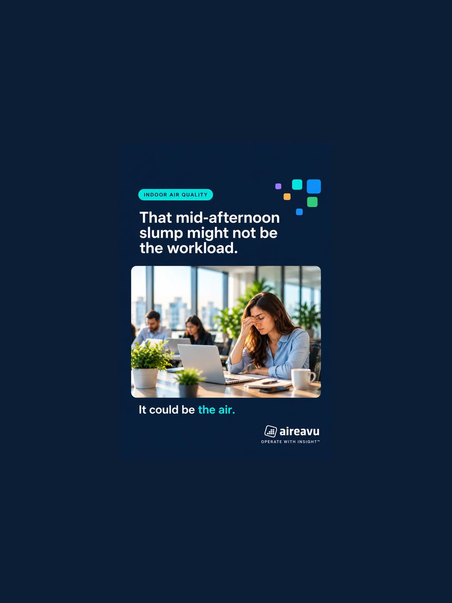aireavu's tweet photo. Busy meeting rooms build up CO₂ fast. Aireavu monitors air quality room by room and alerts you when it drifts. A Harvard study found cognitive scores 101% higher with low VOCs and more fresh air. 
Book a demo: https://t.co/W0lI5UWG5n
#IndoorAirQuality https://t.co/gjExu4r9c4