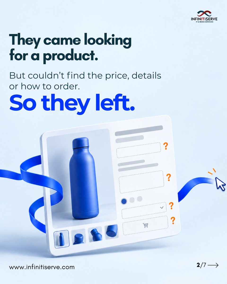infinitiserve's tweet photo. Losing sales because your e-commerce website is confusing?

InfinITiServe builds SEO-friendly online stores with seamless shopping and easy checkout.

DM us today to build an e-commerce website that converts visitors into customers!

#EcommerceDevelopment #Shopify #InfinITiServe https://t.co/b4zorf2945