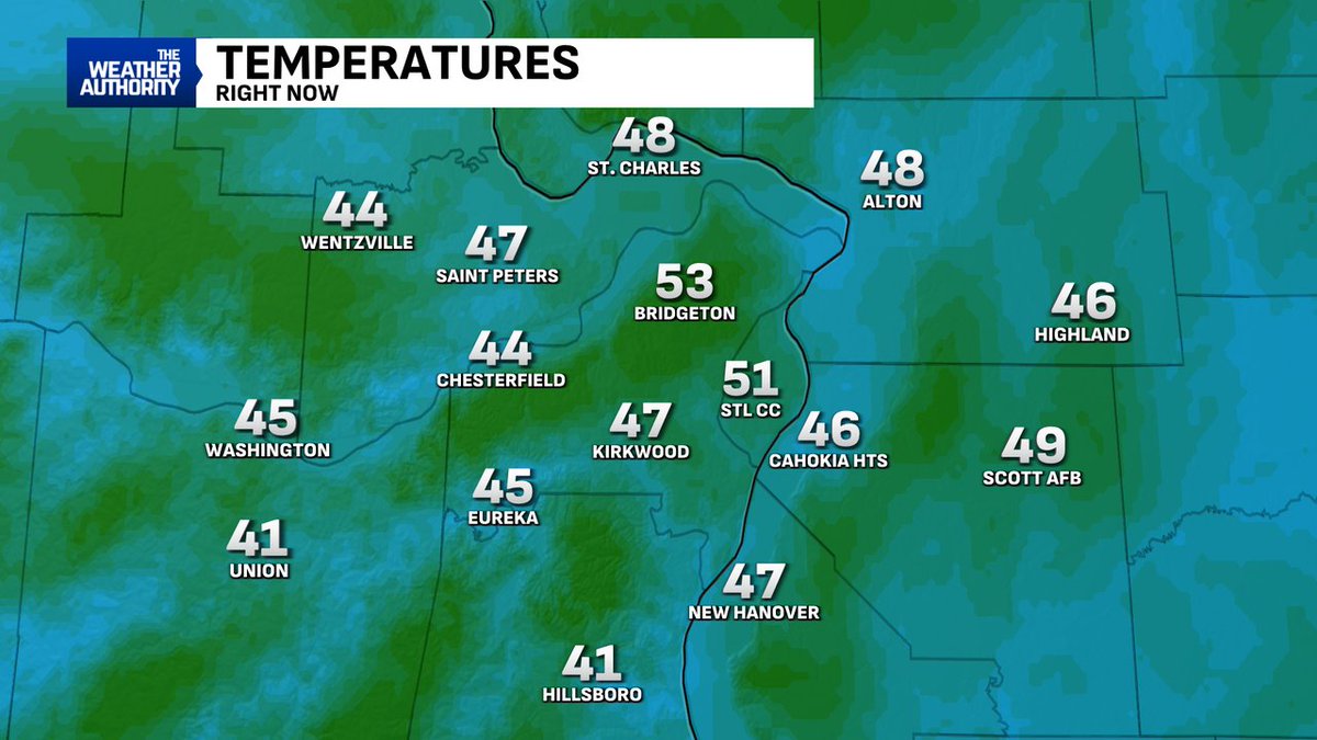 fox2ch's tweet photo. Here are your early morning temperatures across the Bistate area.  #stlwx @fox2now https://t.co/bbaCHARnip