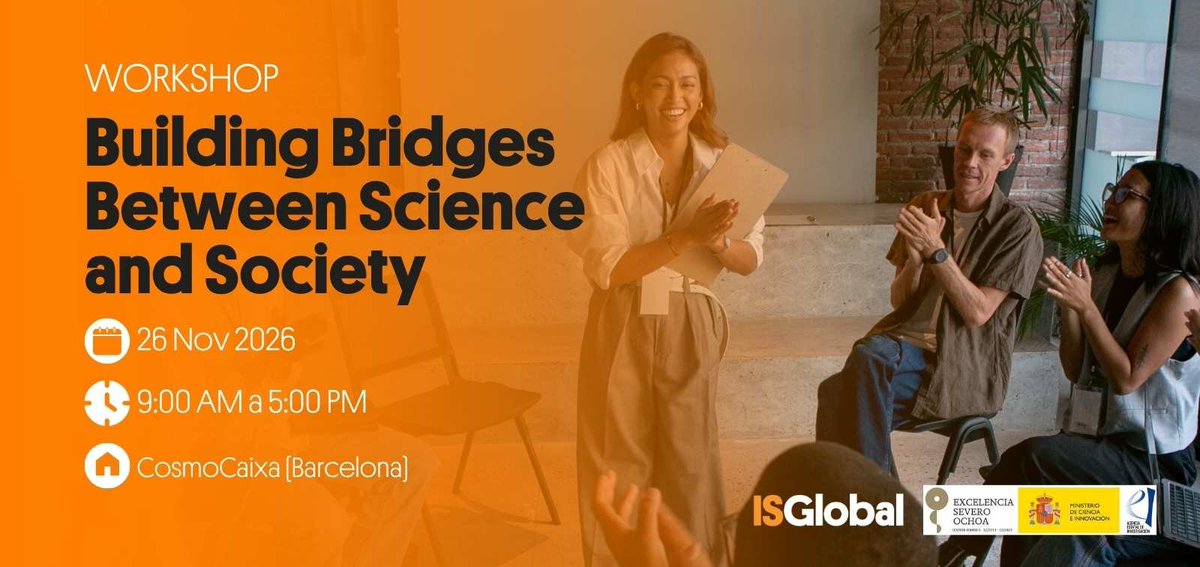 idibaps's tweet photo. Building Bridges Between Science and Society: Advancing Science with Patients and Citizens

📆26/11 - 9h-17h
📍Barcelona | CosmoCaixa
ℹ️Immersive one-day programme dedicated to exploring and advancing Participatory Research in health research

👉https://t.co/SFOOpqimjI https://t.co/IbFtquaStz
