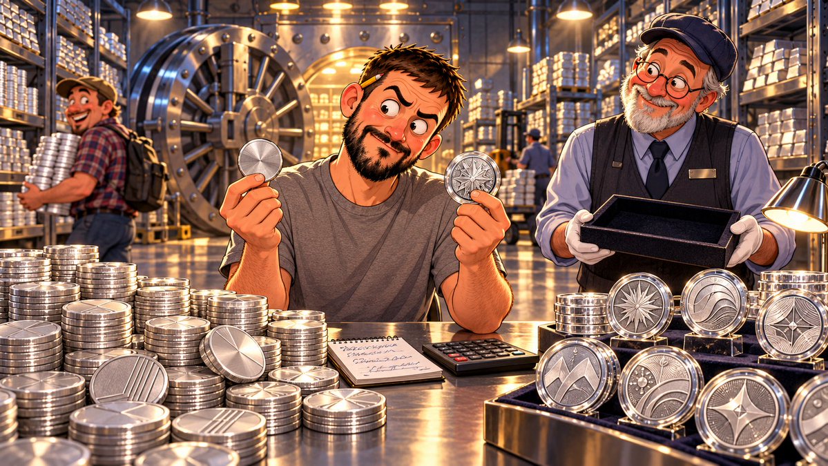 StrawberyMintCo's tweet photo. π₯ Friday Stacker Talk:
Youβve got $500 for silver.
Are you buying:
πͺ Generic rounds to maximize ounces
π¦
Government bullion for recognition and resale appeal
βοΈ A mix of both
Higher premiums arenβt always recovered when selling.
Whatβs your strategy?
#SilverStacking https://t.co/xJgSrzWjsy