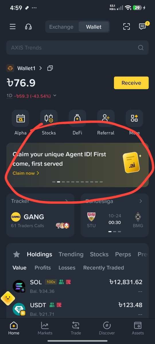 sohan269's tweet photo. People are already making money with Binance Web3 Wallet Agent feature 👀

Claim your Agent ID now (https://t.co/uqzaCWsYoD)
1. Open Binance App → Web3 Wallet
2. Click the banner
3. Pay small BNB gas fee & claim

This can end anytime — claim & keep it
Next: NFT mint + more opportunities coming