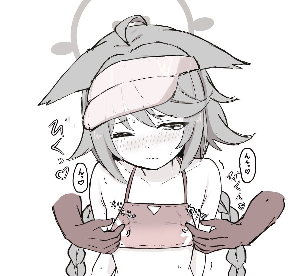 sakana_sake_'s tweet photo. 垂れ耳オトギの流行りに乗じて乳首カリカリ水着オトギを再掲 https://t.co/W1EX1PS1Sx