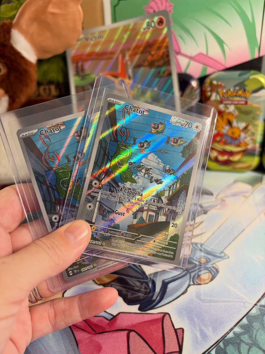 poke_loot1's tweet photo. 🎁 POKÉMON CARD GIVEAWAY! 🎁

Giving away Chatot &amp; Arven’s Mabosstiff ex! 🃏

✅ Follow
❤️ Like &amp; Repost
💬 Comment your favorite Pokémon

Good luck, trainers! 🍀 https://t.co/UYuqtWbrDw
