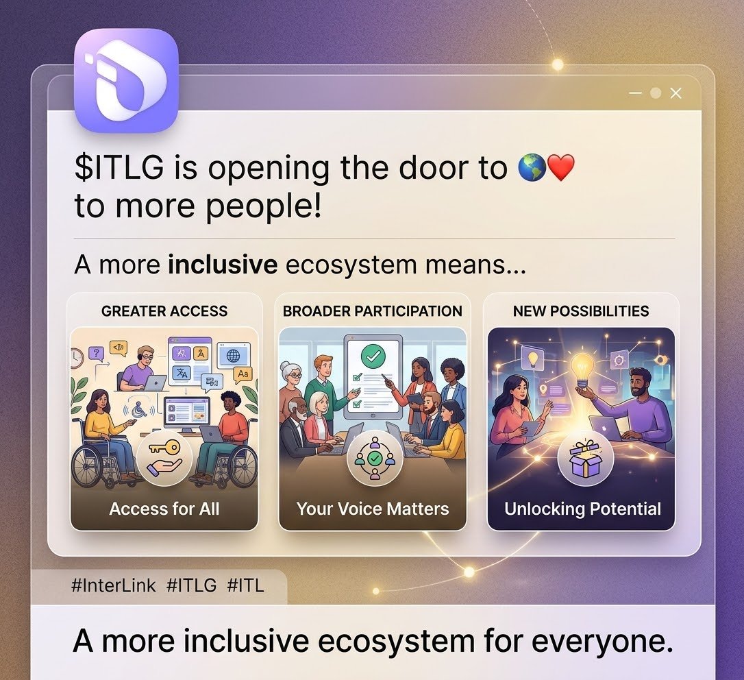 HABIB610610's tweet photo. 🌍 $ITLG is opening the door to more people!

A more inclusive ecosystem means greater access, broader participation, and new possibilities for everyone. 💛

#InterLink #ITLG #ITL #ITLGMainnet https://t.co/5u22hsos2O