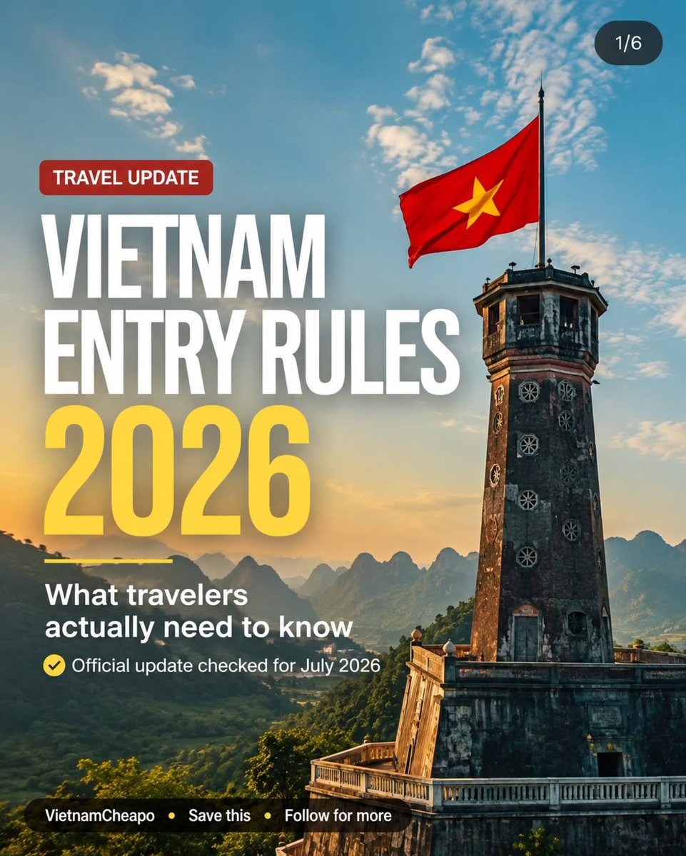 aliciacavangh's tweet photo. Vietnam entry update 2026: The health declaration is not automatically required from July 1. It will only apply if health authorities activate it for a specific disease situation. Use official visa portals and recheck rules before flying. https://t.co/37Is9Nv6bo